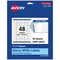 Avery Glossy White Square Labels with Sure Feed, 1" x 1"